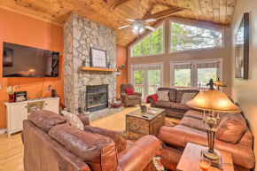 Rustic Red Cabin with Deck in Maggie Valley Club!